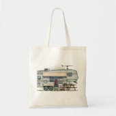 Cute RV  Fifth Wheel Camper Travel Trailer Tote Bag (Voorkant)