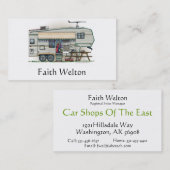 Cute RV  Fifth Wheel Camper Travel Trailer Visitekaartje (Voorkant / Achterkant)