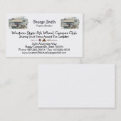 Cute RV Fifth Wheel Camper Travel Trailer Visitekaartje (Voorkant / Achterkant)