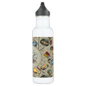 Cute RV Fifth Wheel Camper Travel Trailer Waterfles (Rechts)