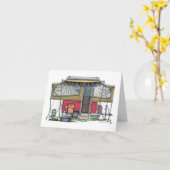 Cute RV  Popup Camper Travel Trailer Kaart (Gele Bloem)