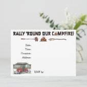 Cute RV  Popup Camper Travel Trailer Kaart (Staand voorkant)