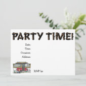 Cute RV Popup Camper Travel Trailer Kaart (Staand voorkant)