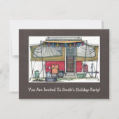 Cute RV  Popup Camper Travel Trailer Kaart (Voorkant)