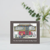 Cute RV  Popup Camper Travel Trailer Kaart (Staand voorkant)