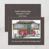 Cute RV  Popup Camper Travel Trailer Kaart (Voorkant / Achterkant)