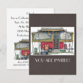 Cute RV Popup Camper Travel Trailer Kaart (Voorkant / Achterkant)