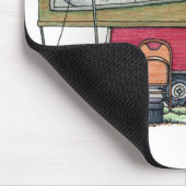 Cute RV  Popup Camper Travel Trailer Muismat (Hoek)