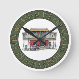 Cute RV  Popup Camper Travel Trailer Ronde Klok