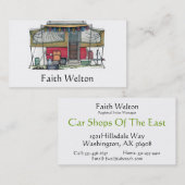 Cute RV Popup Camper Travel Trailer Visitekaartje (Voorkant / Achterkant)