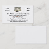 Cute RV  Speelgoed Hauler Camper Travel Trailer Visitekaartje (Voorkant / Achterkant)