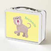 Cute Saber Toothed Tiger Smilodon cartoon (Achterkant)