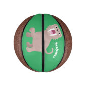 Cute Saber Toothed Tiger Smilodon cartoon Basketbal (Verticaal)