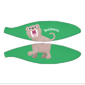 Cute Saber Toothed Tiger Smilodon cartoon Basketbal (Panelen)