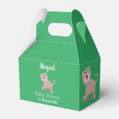 Cute Saber Toothed Tiger Smilodon cartoon Bedankdoosjes (Achterkant)