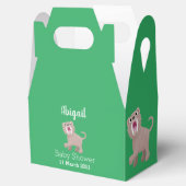 Cute Saber Toothed Tiger Smilodon cartoon Bedankdoosjes (Geopend)