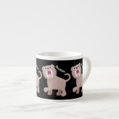 Cute Saber Toothed Tiger Smilodon cartoon Espresso Kop (Voorkant rechts)