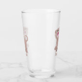 Cute Saber Toothed Tiger Smilodon cartoon Glas (Links)