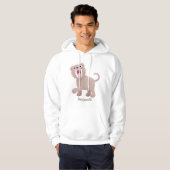 Cute Saber Toothed Tiger Smilodon cartoon Hoodie (Voorkant volledig)