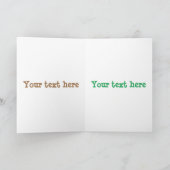 Cute Saber Toothed Tiger Smilodon cartoon Kaart (Binnen)