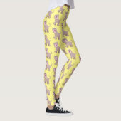 Cute Saber Toothed Tiger Smilodon cartoon Leggings (Rechts)