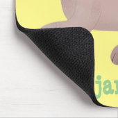 Cute Saber Toothed Tiger Smilodon cartoon Muismat (Hoek)