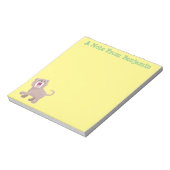 Cute Saber Toothed Tiger Smilodon cartoon Notitieblok (Linkerzijde)