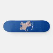 Cute Saber Toothed Tiger Smilodon cartoon Persoonlijk Skateboard (Horizontaal)