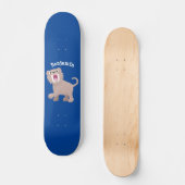 Cute Saber Toothed Tiger Smilodon cartoon Persoonlijk Skateboard (Voorkant)