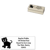 Cute Saber Toothed Tiger Smilodon cartoon Rubberstempel (Gestempeld)