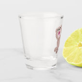 Cute Saber Toothed Tiger Smilodon cartoon Shot Glas (Links)