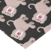 Cute Saber Toothed Tiger Smilodon cartoon Tafelkleed (Gekanteld)