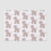 Cute Saber Toothed Tiger Smilodon cartoon Tissuepapier (Voorkant)