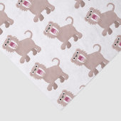 Cute Saber Toothed Tiger Smilodon cartoon Tissuepapier (Detail)