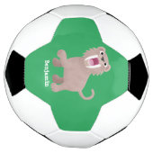 Cute Saber Toothed Tiger Smilodon cartoon Voetbal (Gedraaid)