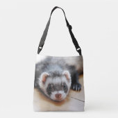 Cute Sable Ferret Crossbody Tas (Achterkant)