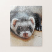 Cute Sable Ferret Legpuzzel (Verticaal)
