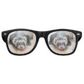 Cute Sable Ferret Retro Zonnebril (Voorkant)