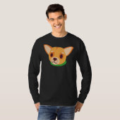 Cute Sad Chihuahua Pattern T-shirt (Voorkant volledig)