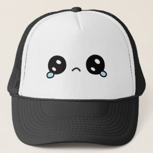 Cute Sad Face Teary Eyes Trucker Pet