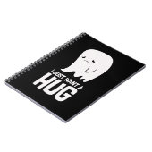 Cute Sad Ghost wil alleen een Hug Notitieboek (Linkerzijde)