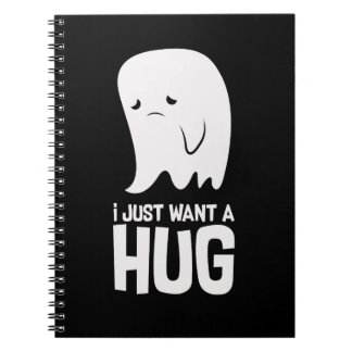 Cute Sad Ghost wil alleen een Hug Notitieboek