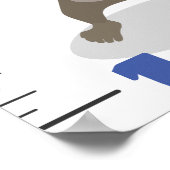 Cute safari Animal cartoon Poster (Hoek)