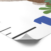 Cute safari Animal cartoon Poster (Hoek)