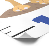 Cute safari animal cartoon poster (Hoek)