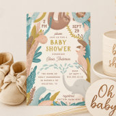 Cute safari animal. Funny oerwoud baby shower Kaart