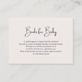 Cute Safari Animals Baby shower Books for Baby Informatiekaartje (Voorkant)