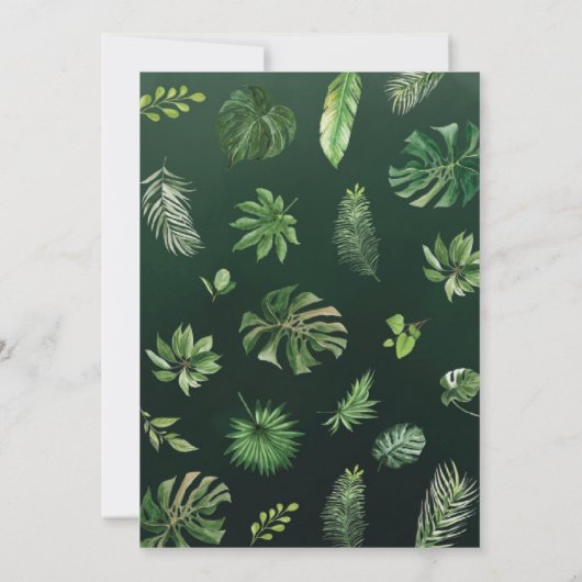 Cute Safari Animals Baby shower Kaart (Achterkant)