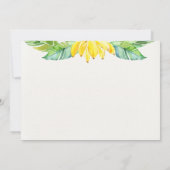 Cute Safari Animals Baby shower Kaart (Achterkant)