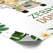 Cute Safari Animals Birthday Party Sign Poster (Hoek)